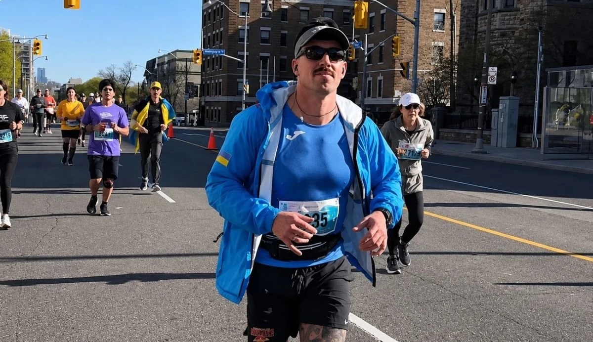 “I wanted to show strength and indomitability”: Ukrainian veteran on prosthesis completed 42 km of Toronto marathon - Second Wind